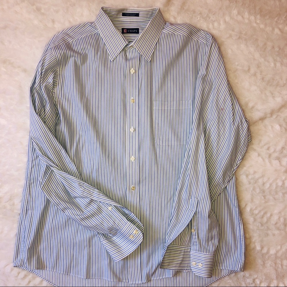 Chaps wrinkle free button shirt 17-17/12 36/37
